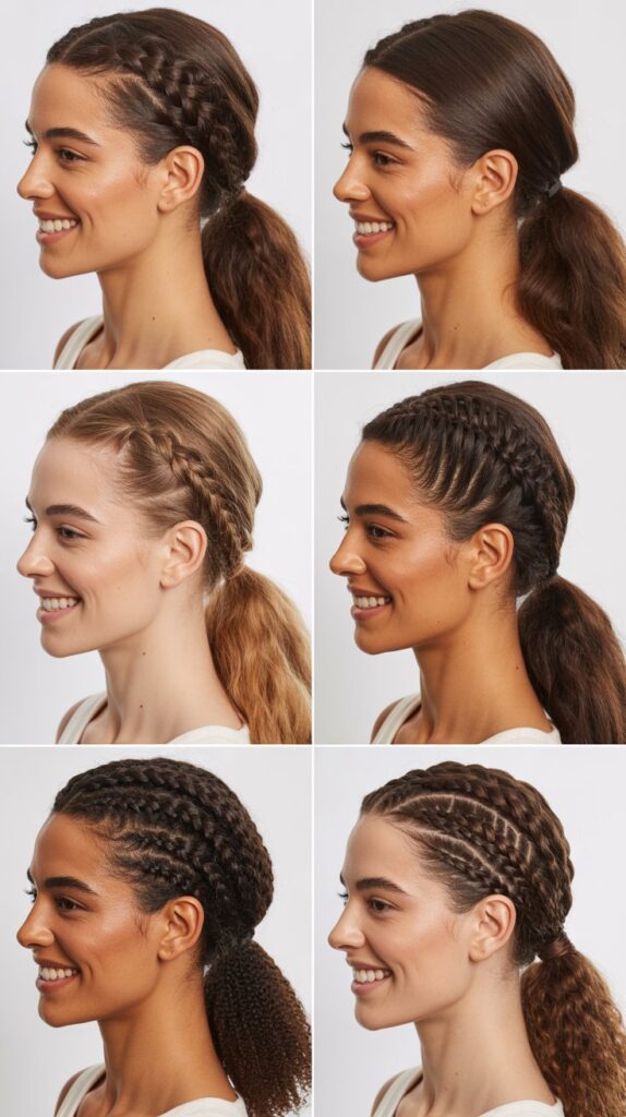 The Braided Low Ponytail