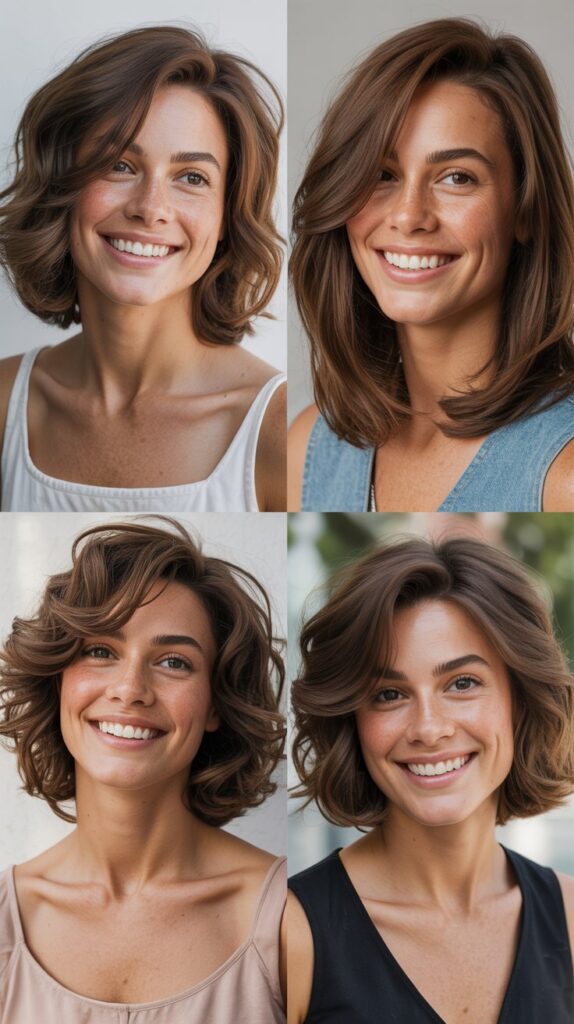 Piecey Long Layered Bob