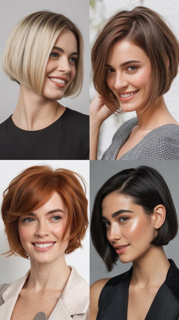  Asymmetrical Bob with Angled Layers