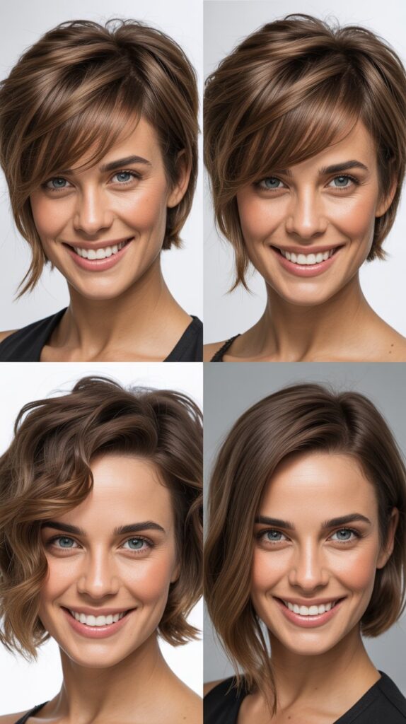 Asymmetrical Wolf Cut with Dramatic Difference