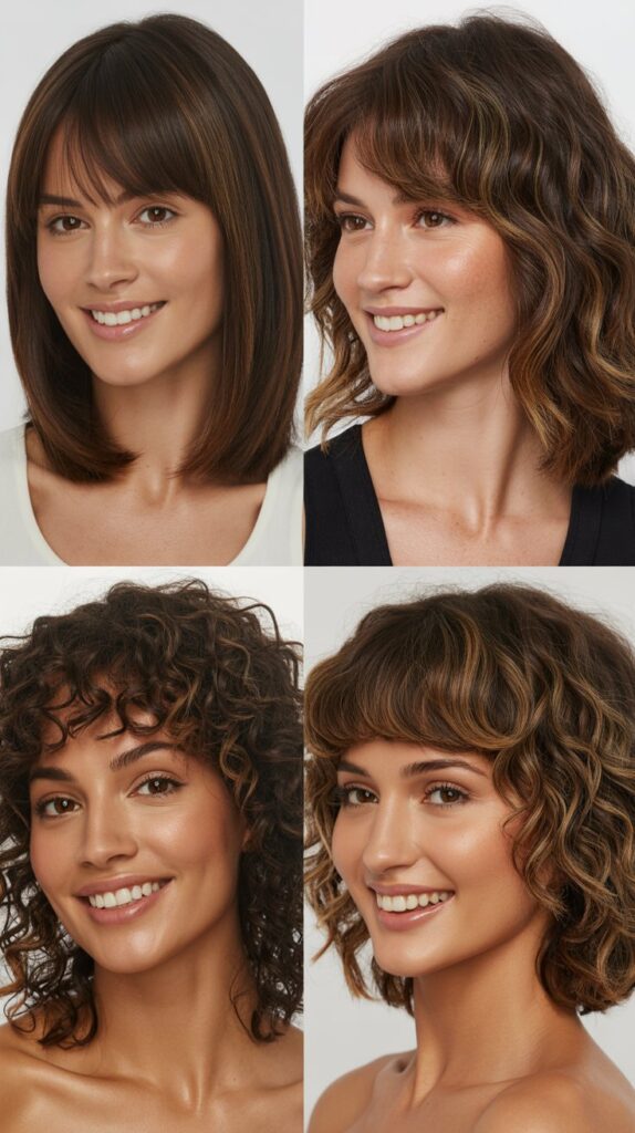 Layered Bob With Long Graduated Bangs