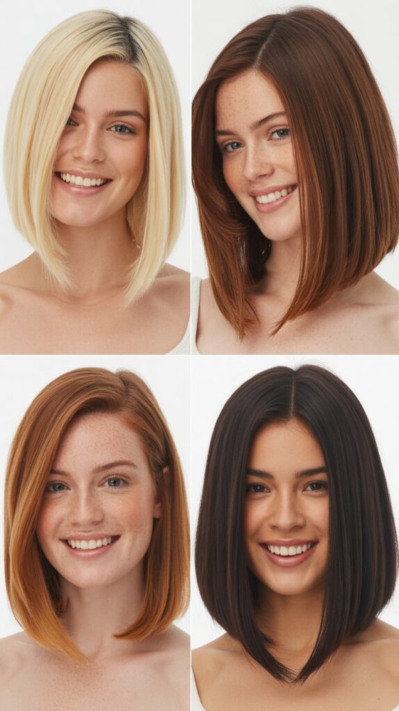 Sleek Straight Long Bob