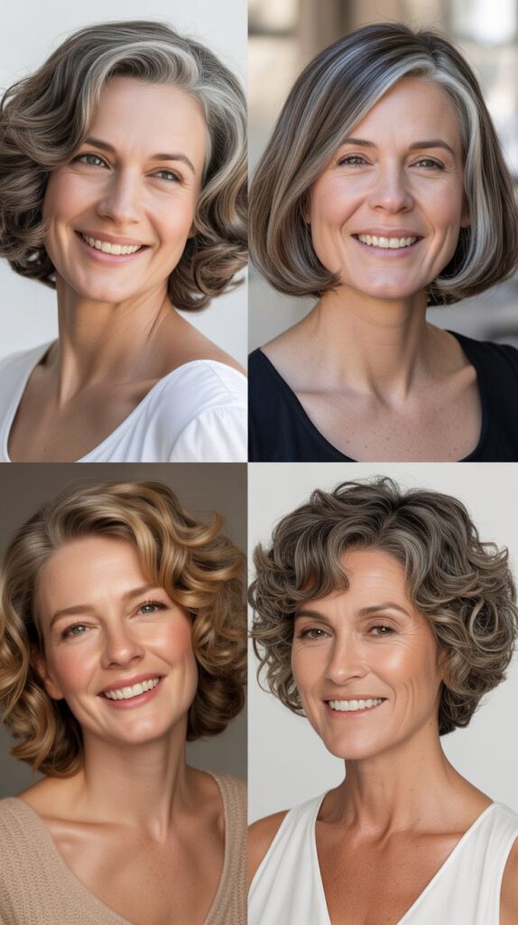  Curled Under Long Bob