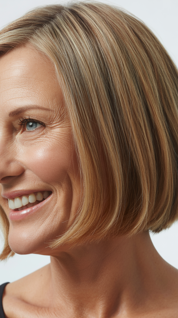  Classic Blunt Bob with Subtle Layers