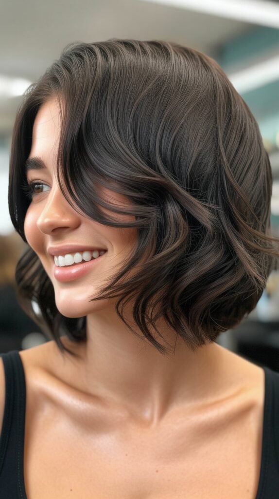 Asymmetrical Bob with Angled Layers
