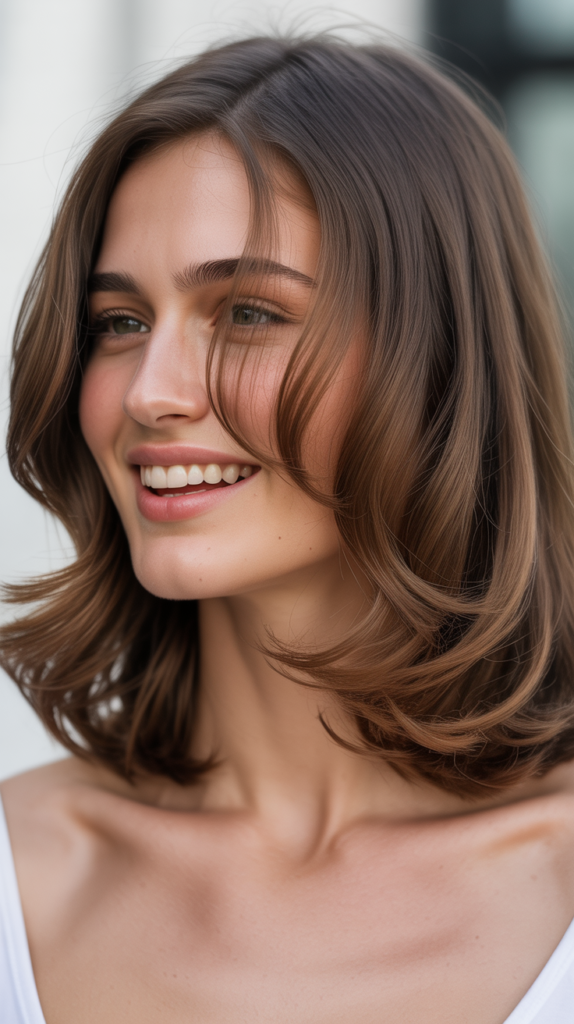 Long Layered Waves with Face-Framing Pieces