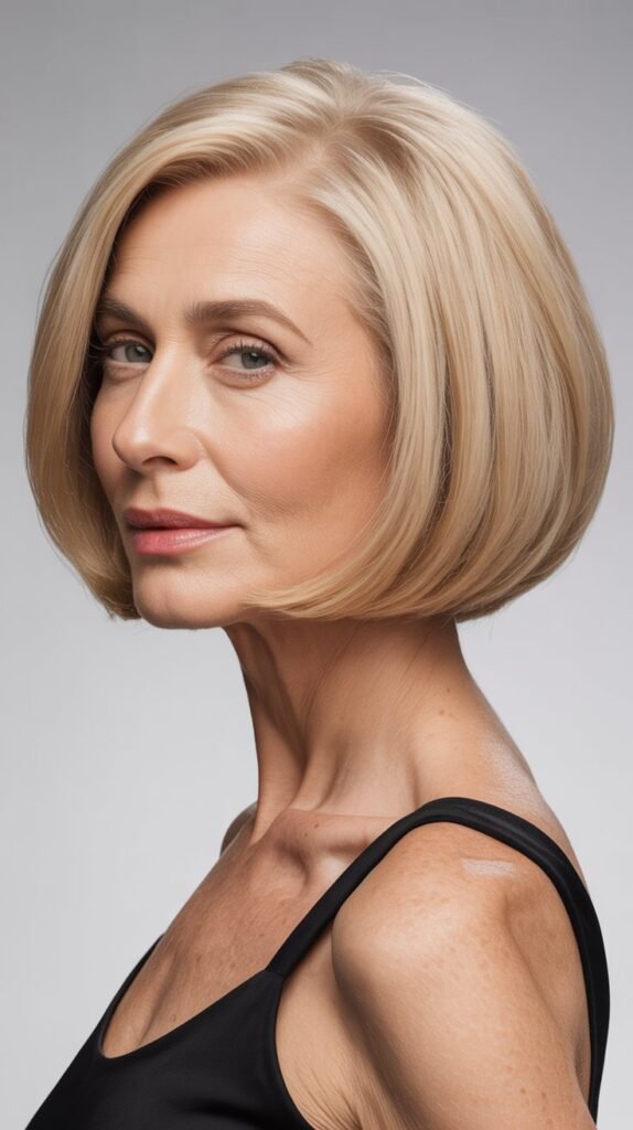 The Blunt Cut Bob at Chin Length