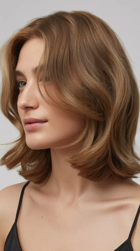 Shoulder-Length Cut With Minimal Layers