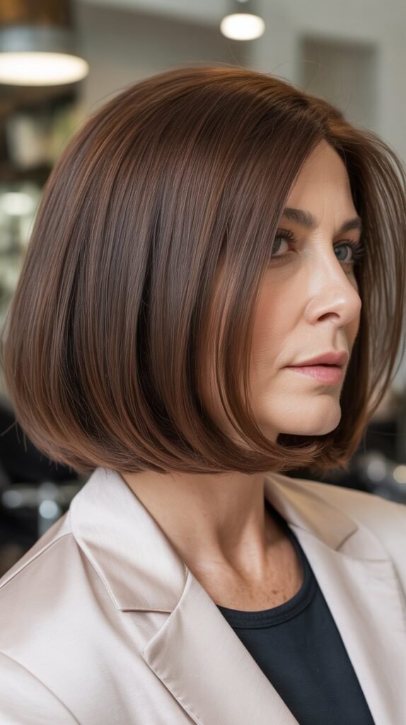 Sleek Bob with Shine Serum