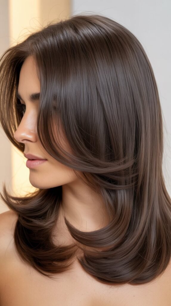 Sleek Layers With Blowout Finish
