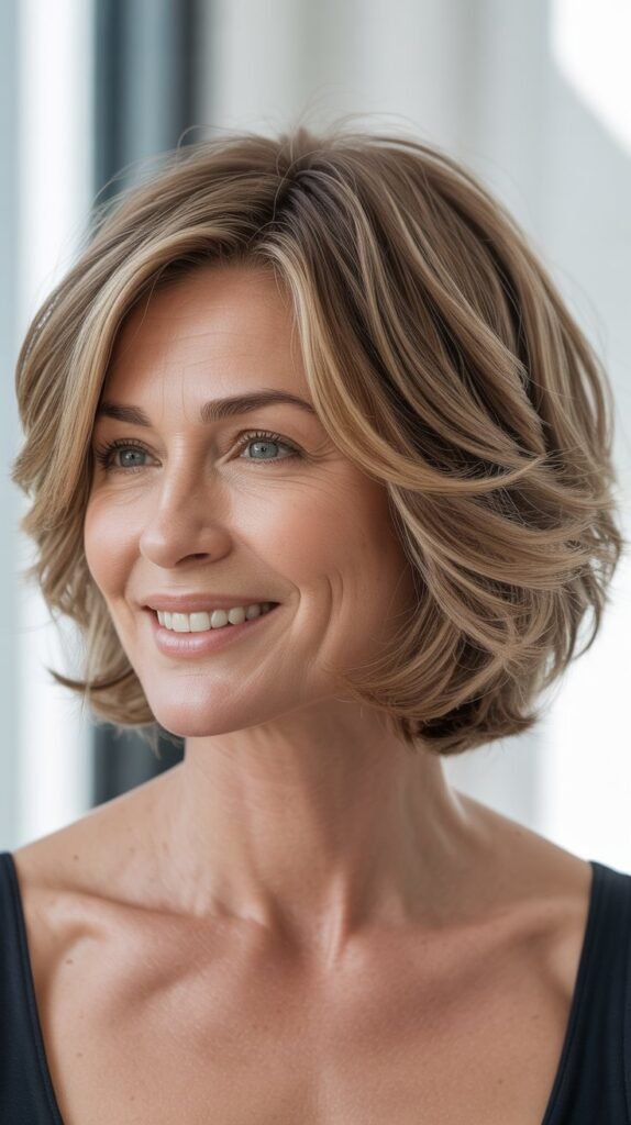 The Tousled Bob for Effortless Volume