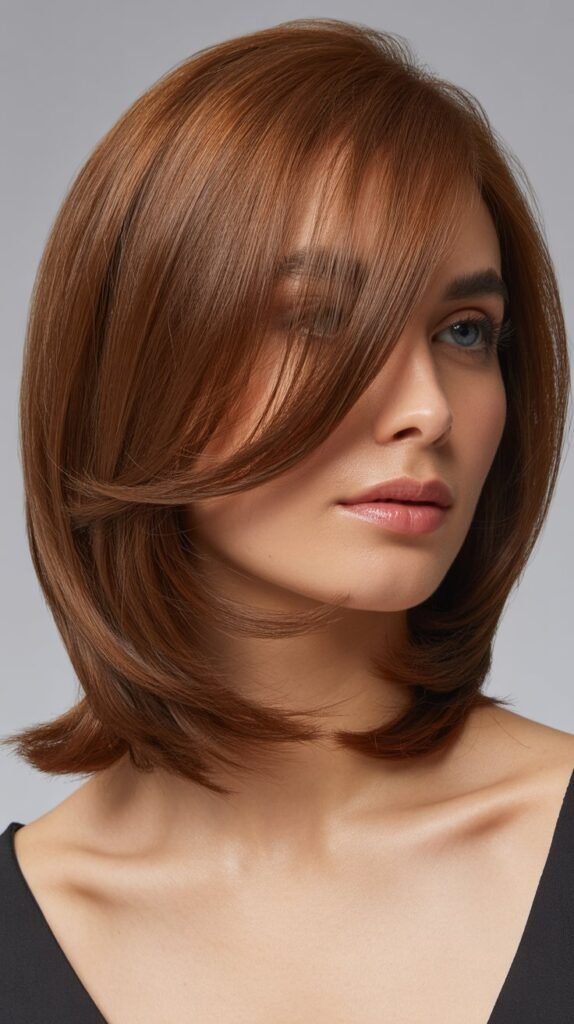 Layered Side-Part Lob