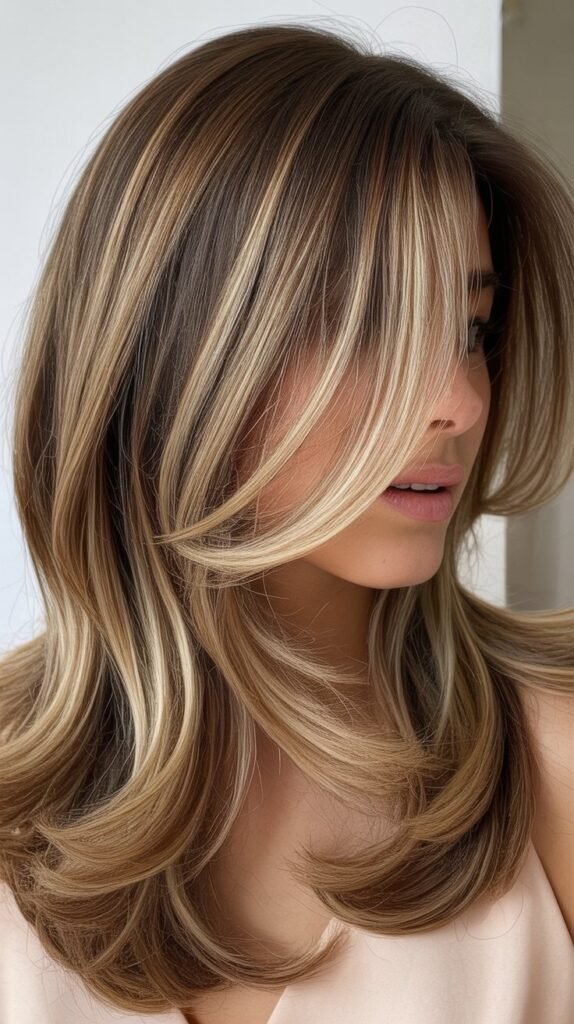 Layered With Balayage Highlights