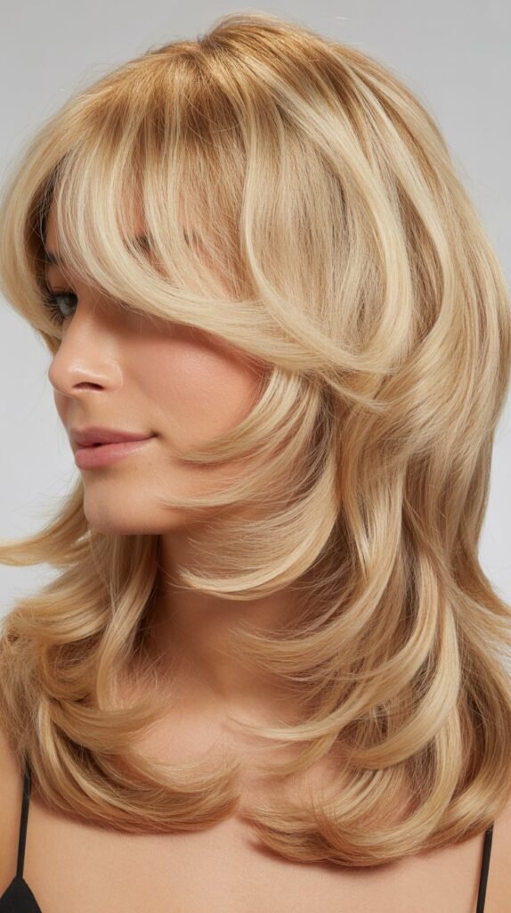 Feathered Layers with Wispy Bangs