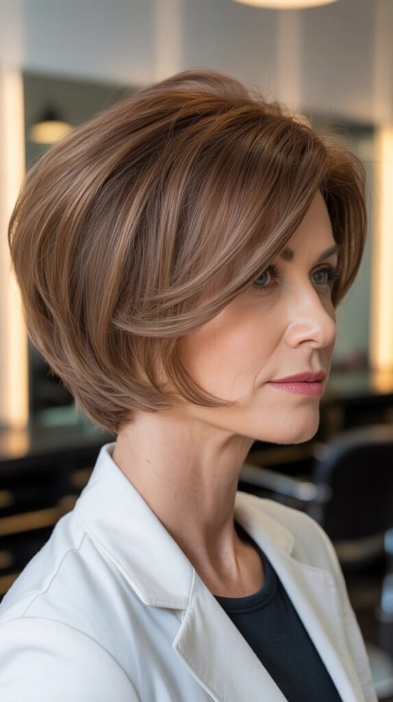 Inverted Bob with Stacked Back