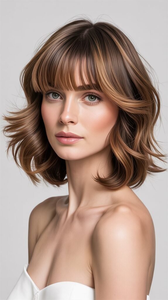 Voluminous Layers With Curtain Fringe