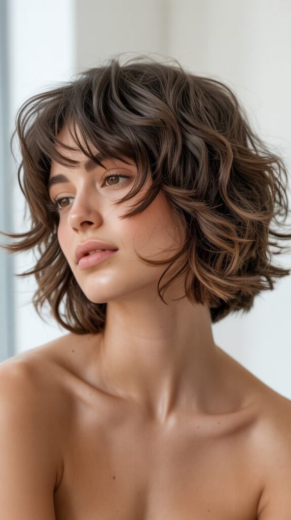 Voluminous Messy Bob