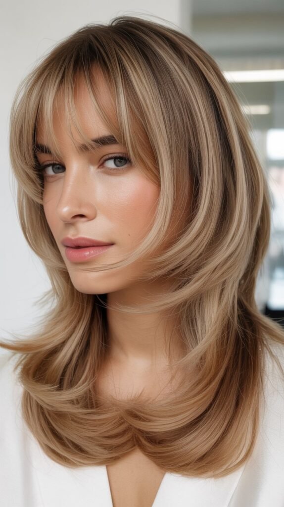 Shattered Layers With Baby Bangs