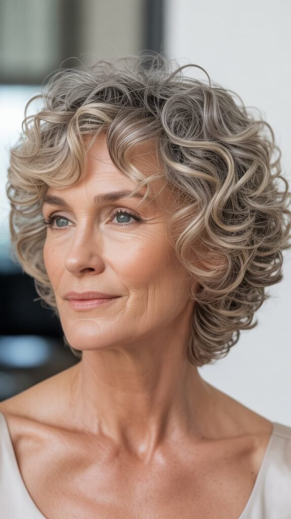 Curly Mullet Modern Interpretation