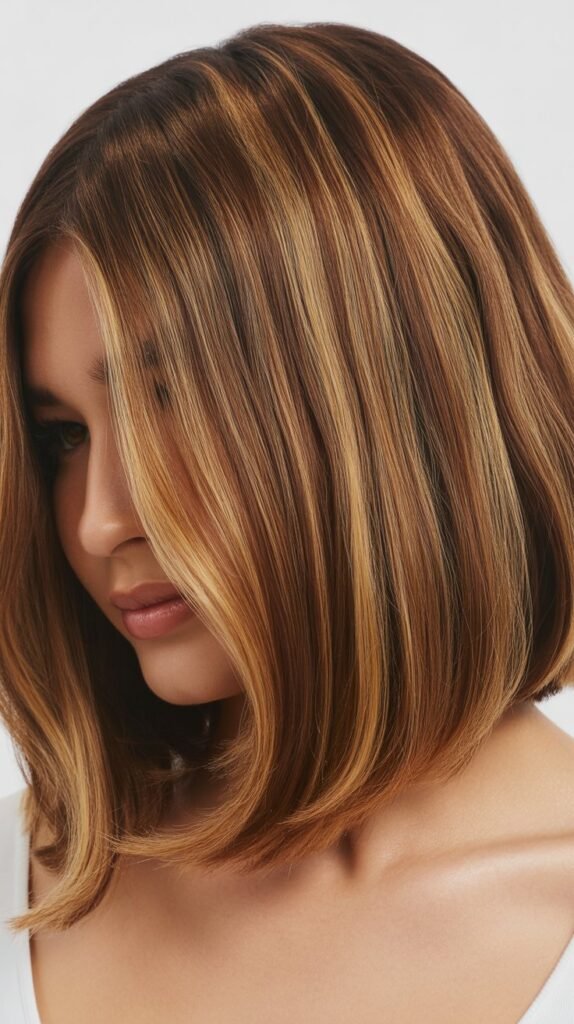 Long Bob with Natural Highlights