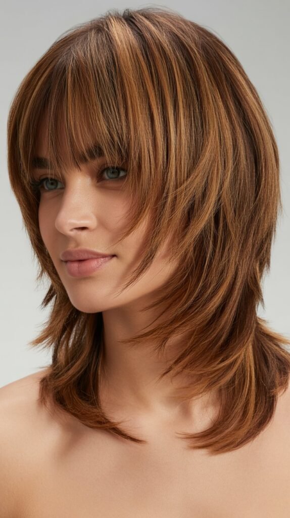 Shag with Graduated Bangs