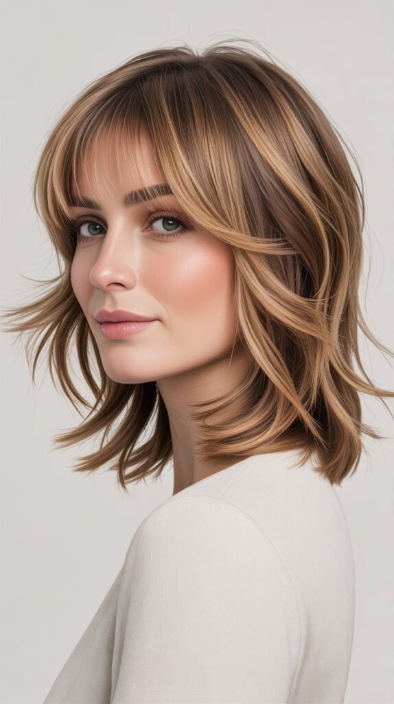 Internal Layers With Skimming Bangs