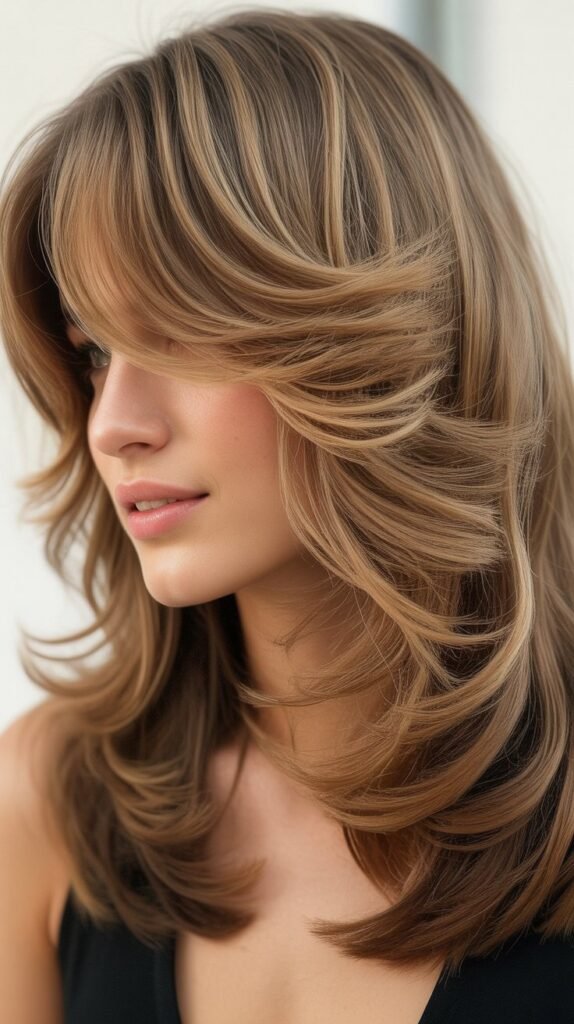 Layered Cut with Finger Waves