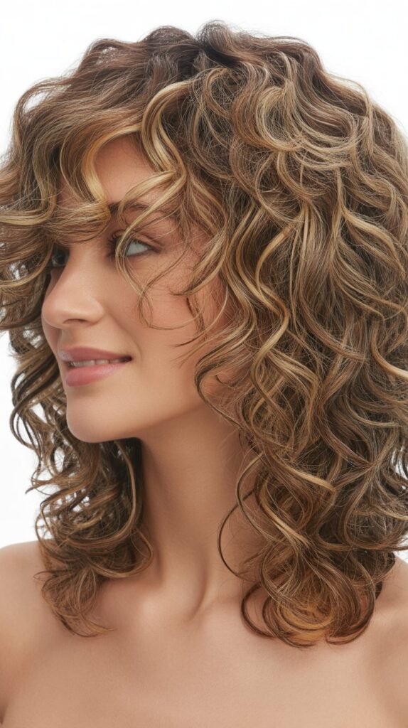 Layered Curls with Underlighting