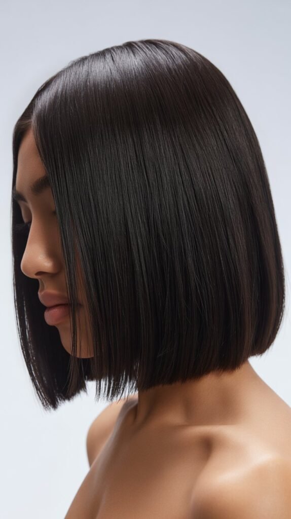 Sleek Straight Long Bob