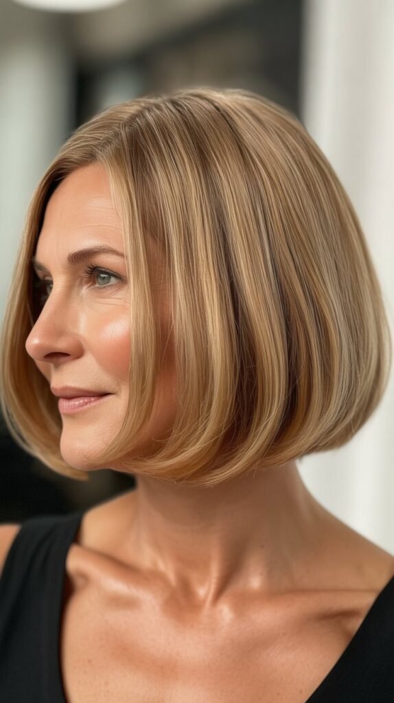 Chin-Length Bob with Flipped Ends