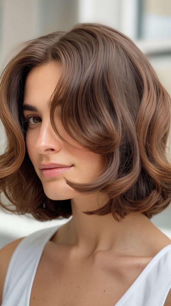 Layered Lob with Tucked Styling