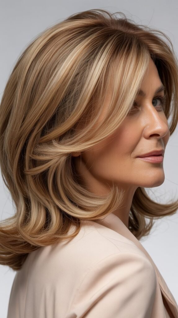  Shoulder-Length Cut with Balayage Highlights