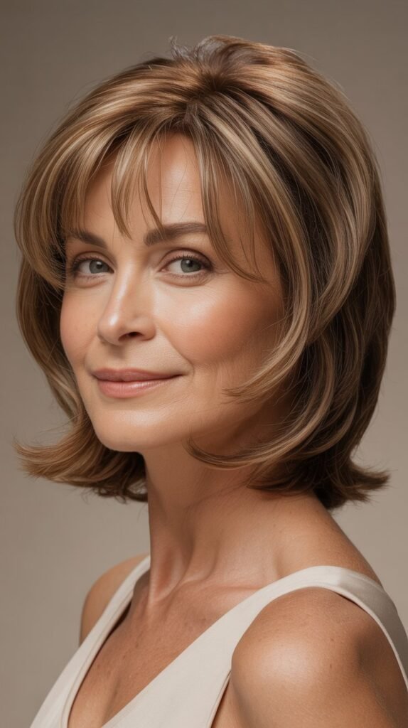 Textured Bob with Wispy Bangs