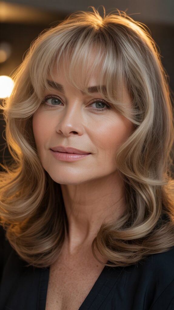 Curtain Bangs with Natural Texture: Embracing Your Hair's Personality