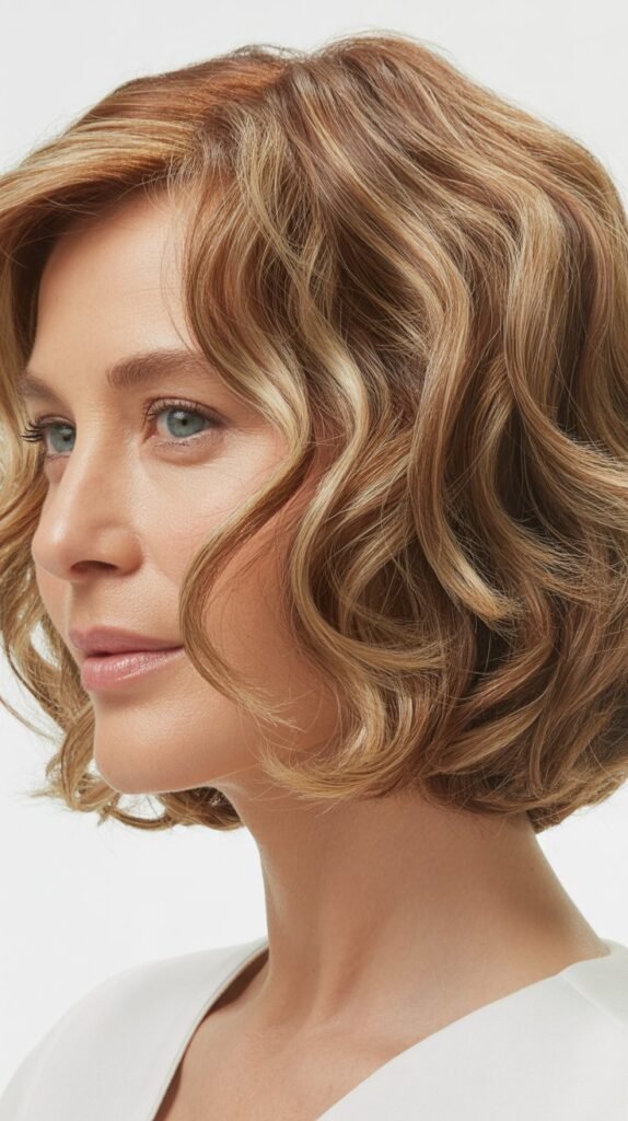 The Soft Wavy Bob with Tousled Texture