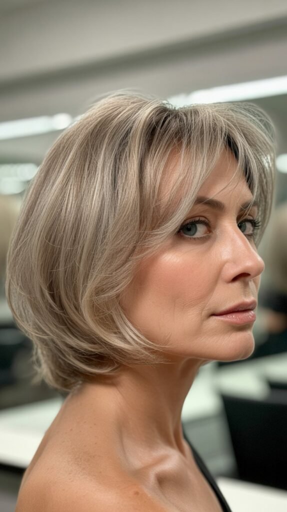 Messy Bob with Dry Shampoo Texture