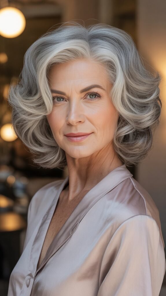 Voluminous Wavy Lob (Long Bob)