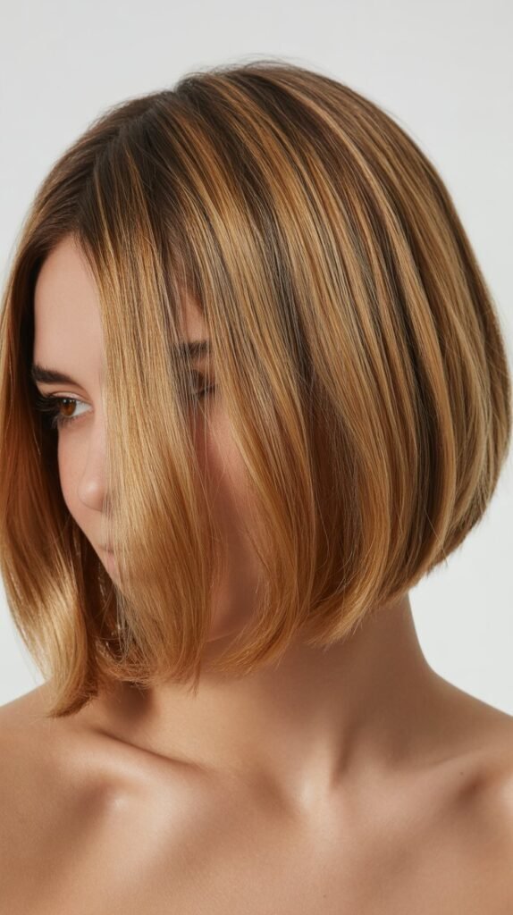 French Bob with Balayage Highlights