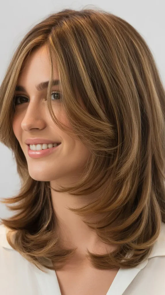 Shoulder-Length Cut With Graduated Layers