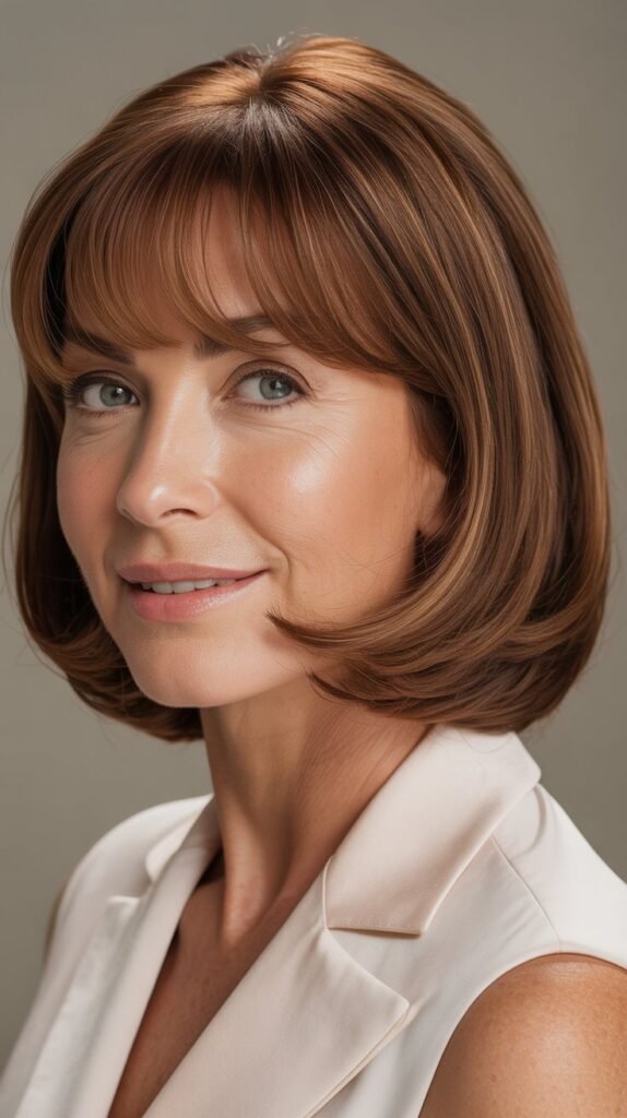 Arched Bangs with Graduated Bob