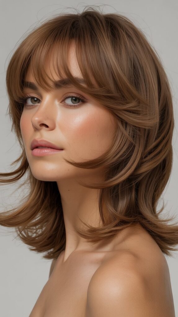 Soft Shag with Curtain Bangs