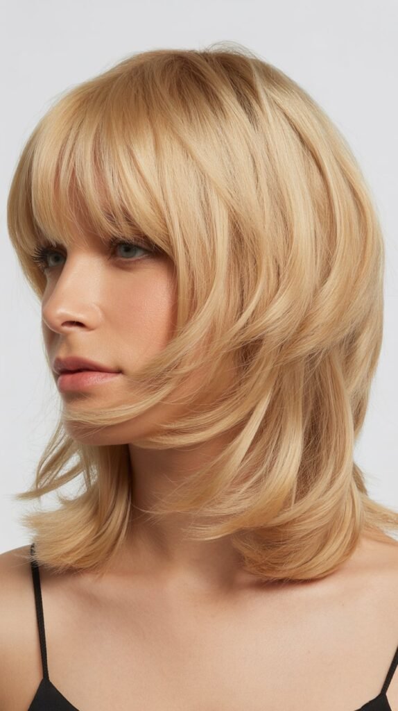 Razored Lob with Angled Fringe
