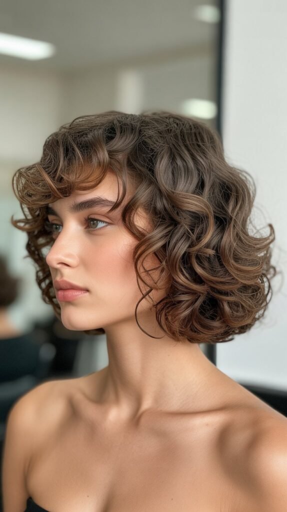 Curly French Bob