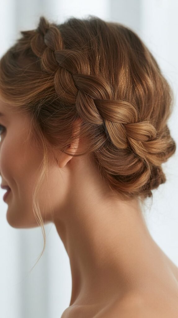 Braided Crown Updo
