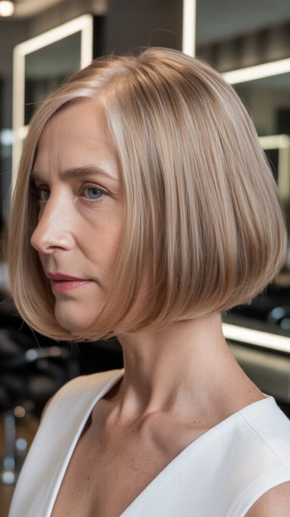 Blunt Cut Bob with No Layers