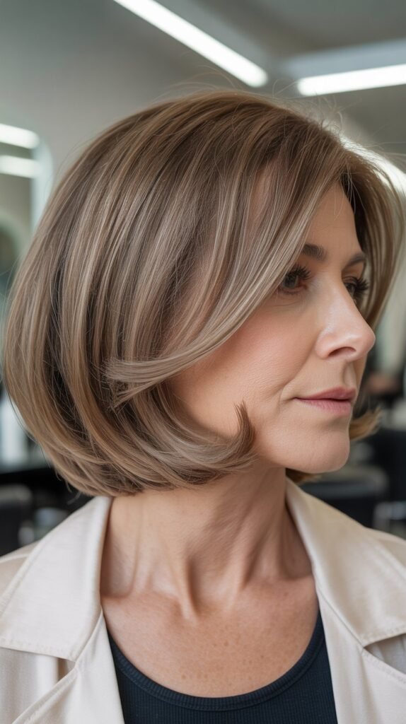 Curved Bob with Volume