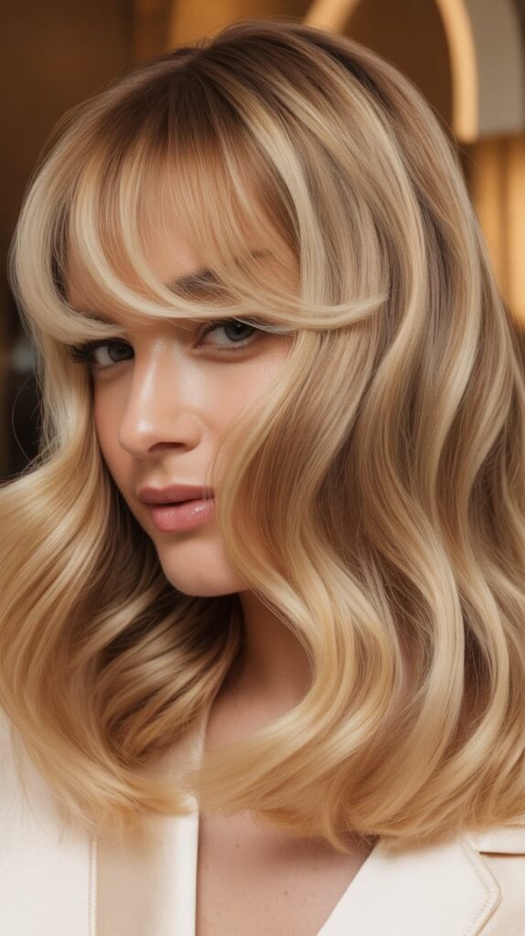 Soft Bangs with Toasted Coconut Blonde