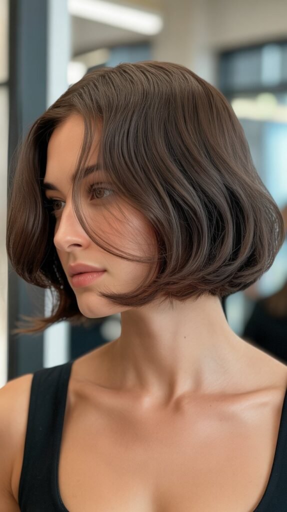 French Bob with Middle Part