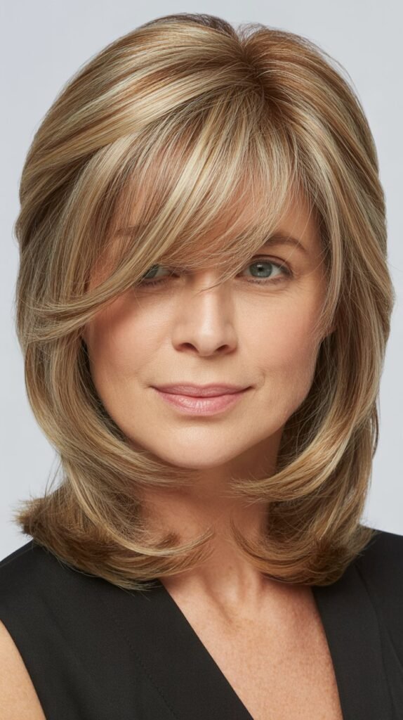 Diagonal Choppy Bangs