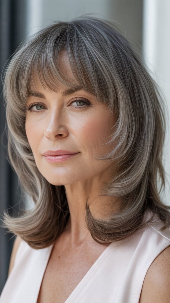 Soft Blunt Bangs with Texture